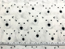 Charger l&#39;image dans la galerie, Polar Bears CD-1696 - White Fabric - 1/2 Meter - Cotton Fabric
