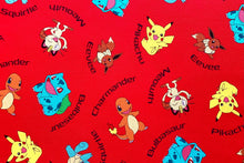 Charger l&#39;image dans la galerie, Pokemon Name 72015 Robert Kaufman - 1/2 Meter - Cotton Fabric
