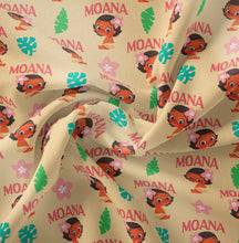 Charger l&#39;image dans la galerie, Moana Collection II - Toddler Moana - Cream Fabric - 1/2 Meter - Cotton Fabric
