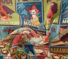 Charger l&#39;image dans la galerie, Moana Collection II - Adventure Frames - Multi Fabric - 1/2 Meter - Cotton Fabric
