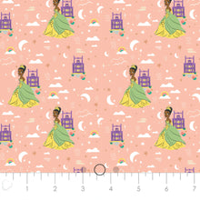 Charger l&#39;image dans la galerie, Disney Heart of a Princess Collection - Princess Tiana - Coral Fabric - 1/2 Meter - Cotton Fabric
