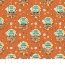 Charger l&#39;image dans la galerie, Scooby-Doo School Spirit Collection - SD School Mystery Machine - Orange Fabric - 1/2 Meter - Cotton Fabric
