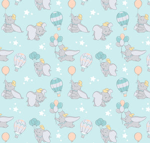 Dumbo 85160301 - Light Aqua Fabric - 1/2 Meter - Cotton Fabric