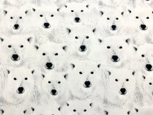 Charger l&#39;image dans la galerie, Polar Bears CD-1696 - White Fabric - 1/2 Meter - Cotton Fabric
