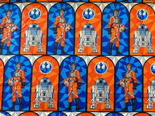 Charger l&#39;image dans la galerie, Star Wars Stain Glass - Multi Fabric - 1/2 Meter - Cotton Fabric
