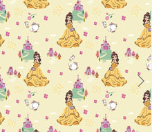 Charger l&#39;image dans la galerie, Disney Heart of a Princess Collection - Princess Belle - Yellow Fabric - 1/2 Meter - Cotton Fabric
