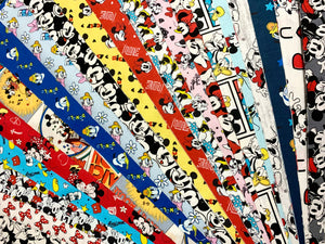 Mickey Mouse II - Ultimate Bundle - 20PCS Fat Quarter Bundle - Cotton Fabric