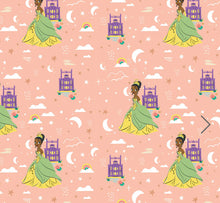 Charger l&#39;image dans la galerie, Disney Heart of a Princess Collection - Princess Tiana - Coral Fabric - 1/2 Meter - Cotton Fabric
