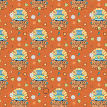 Charger l&#39;image dans la galerie, Scooby-Doo School Spirit Collection - SD School Mystery Machine - Orange Fabric - 1/2 Meter - Cotton Fabric
