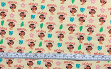 Charger l&#39;image dans la galerie, Moana Collection II - Toddler Moana - Cream Fabric - 1/2 Meter - Cotton Fabric
