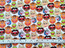 Charger l&#39;image dans la galerie, The Muppets Cast White Fabric - 1/2 Meter - Cotton Fabric
