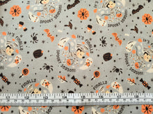 Charger l&#39;image dans la galerie, Mickey Spooky Season - Grey Fabric - 1/2 Meter - Cotton Fabric
