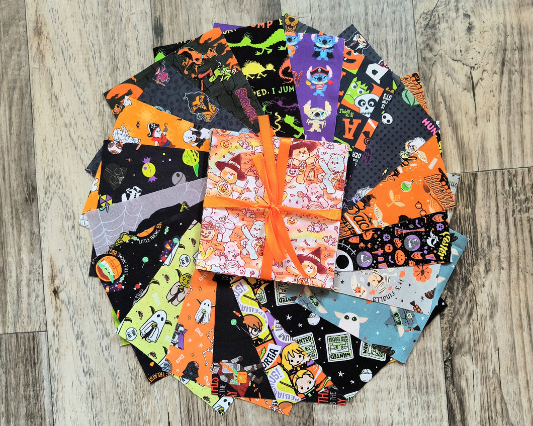 Halloween Characters III 5” Squares - 20pcs - Cotton Fabric