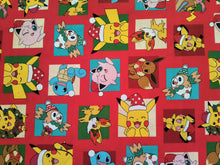 Charger l&#39;image dans la galerie, Holiday Pokemon Red - Robert Kaufman - 1/2 Meter - Cotton Fabric
