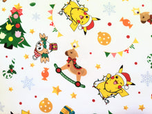 Charger l&#39;image dans la galerie, Holiday Pokemon White - Robert Kaufman - 1/2 Meter - Cotton Fabric
