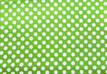 Charger l&#39;image dans la galerie, Mixology Green/White Dots Fabric - 1/2 Meter - Cotton Fabric
