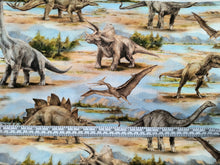 Load image into Gallery viewer, Dinosaurs Multi Fabric - 1/2 Meter - Cotton Fabric
