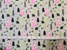 Charger l&#39;image dans la galerie, Baby Woodland Girls Flannel Fabric - 1/2 Meter
