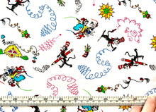 Charger l&#39;image dans la galerie, Dr. Seuss - Express Yourself #21472 - White Fabric - 1/2 Meter - Cotton Fabric
