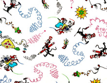 Load image into Gallery viewer, Dr. Seuss - Express Yourself #21472 - White Fabric - 1/2 Meter - Cotton Fabric
