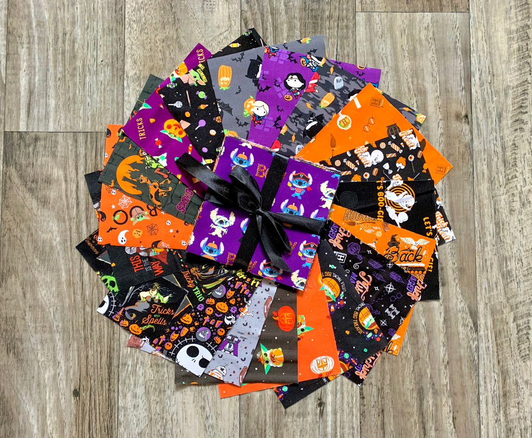 Halloween Characters II 5” Squares - 20pcs - Cotton Fabric