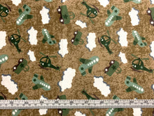 Load image into Gallery viewer, Army little crew Flannel Fabric - 1/2 Meter
