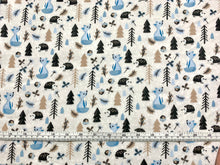 Load image into Gallery viewer, Baby Woodland Boys Flannel Fabric - 1/2 Meter
