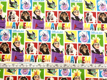 Charger l&#39;image dans la galerie, Disney Villains Mayhem Collection - Made for Mayham - Multi Fabric - 1/2 Meter - Cotton Fabric
