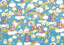 Load image into Gallery viewer, Care Bears - Sketch Art - Rainbows Blue Fabric - 1/2 Meter - Cotton Fabric
