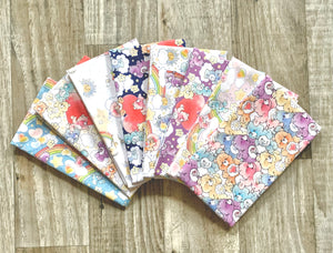 Care Bears Sketch Art 8PCS Fat Quarter Bundle - Cotton Fabric