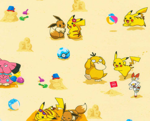 Pokemon Sunny Day Robert Kaufman - 1/2 Meter - Cotton Fabric