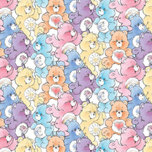 Load image into Gallery viewer, Care Bears - Sketch Art - Care Bears Packed Multi Fabric - 1/2 Meter - Cotton Fabric
