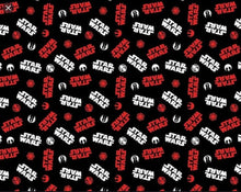 Charger l&#39;image dans la galerie, Star Wars 73090221 - Black Fabric - 1/2 Meter - Cotton Fabric
