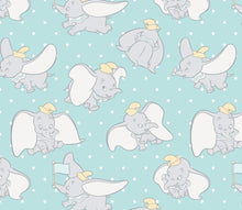 Charger l&#39;image dans la galerie, Dumbo 85160305 - Light Aqua Fabric - 1/2 Meter - Cotton Fabric
