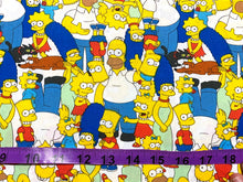 Load image into Gallery viewer, The Simpsons Multi Fabric - 1/2 Meter - Cotton Fabric
