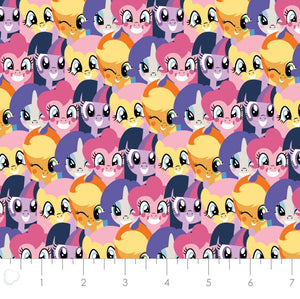 My Little Pony II - Pony Stack - Multi Fabric - 1/2 Meter - Cotton Fabric