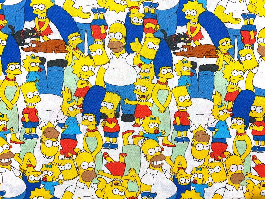 The Simpsons Multi Fabric - 1/2 Meter - Cotton Fabric