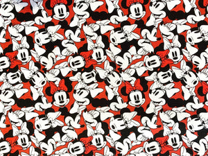 Minnie Tossed Face 85271010 02 Fabric - 1/2 Meter - Cotton Fabric