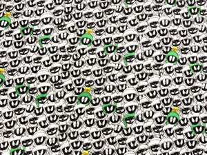 Looney Tunes II - Looney Tunes Marvin Expressions - White Fabric - 1/2 Meter - Cotton Fabric