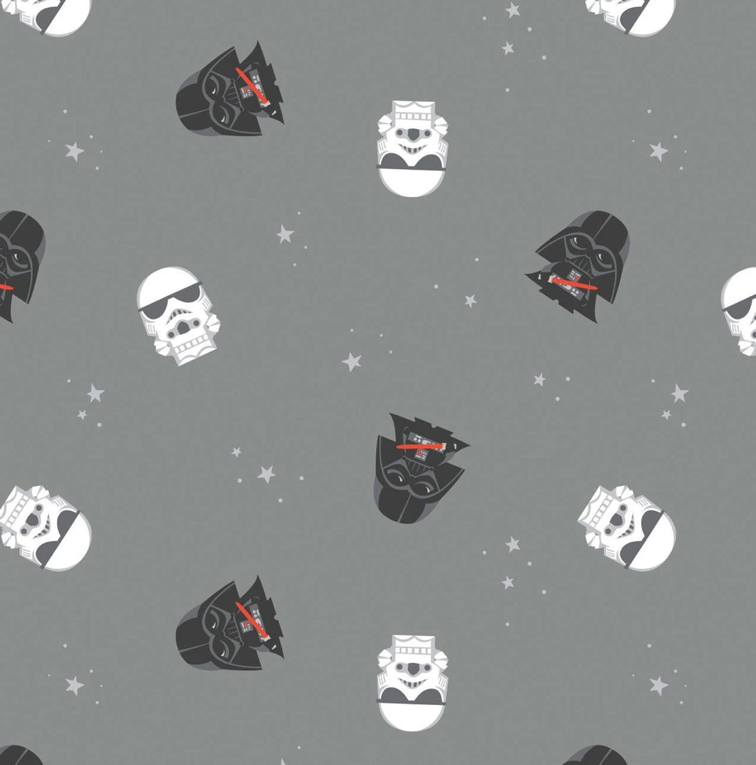 Character Nursery - Empire Dreams - Grey Fabric - 1/2 Meter - Cotton Fabric