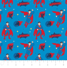 Charger l&#39;image dans la galerie, Young DC Superman 23421468 02 Fabric - 1/2 Meter - Cotton Fabric
