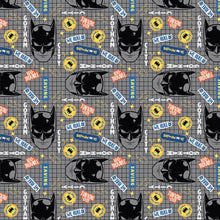 Charger l&#39;image dans la galerie, DC&#39;s Batman II Collection - Gotham City Gridlock - Grey Fabric - 1/2 Meter - Cotton Fabric
