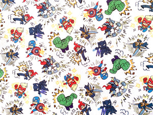 Marvel Avengers Kapow CP73234 Fabric - 1/2 Meter - Cotton Fabric