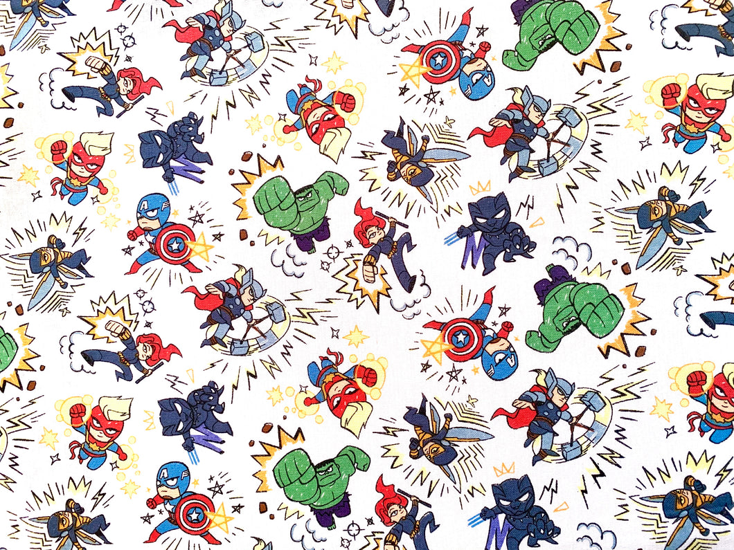 Marvel Avengers Kapow CP73234 Fabric - 1/2 Meter - Cotton Fabric