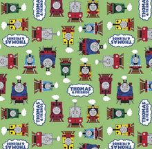 Charger l&#39;image dans la galerie, Thomas and Friends Green Fabric - 1/2 Meter - Cotton Fabric
