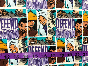 Disney Raya and the Last Dragon - Defend Kingdom - Multi Fabric - 1/2 Meter - Cotton Fabric