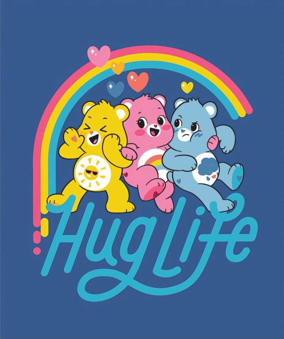 Care Bears Hug Life Panel - Cotton Fabric