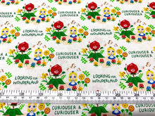 Load image into Gallery viewer, Disney - The Day of the Little World Collection - Curiouser - White Fabric - 1/2 Meter - Cotton Fabric
