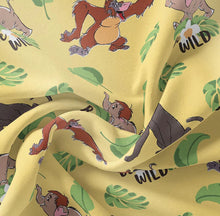 Charger l&#39;image dans la galerie, Disney Jungle Book Collection II - Be Wild - Yellow Fabric - 1/2 Meter - Cotton Fabric
