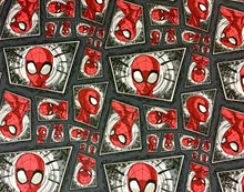 Load image into Gallery viewer, Marvel Spiderman Comic Swirl CP71187 Fabric - 1/2 Meter - Cotton Fabric
